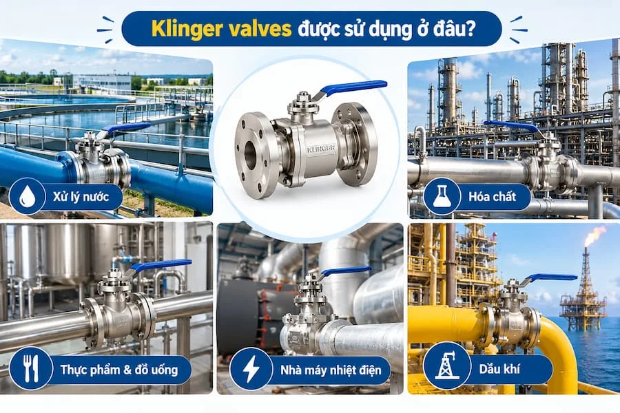 Ứng dụng thực tế của van công nghiệp