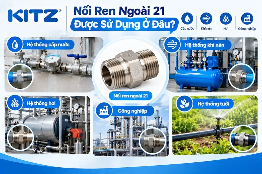 Nối ren trong ứng dụng thực tế
