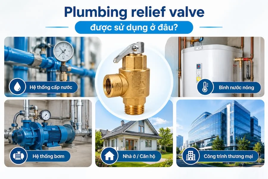 Những nới sử dụng van chuyên dụng