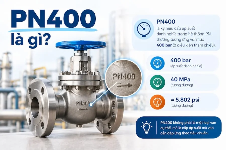 Giải mã kỹ hiệu PN 400 trên van nước