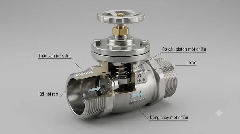 Ảnh sản phẩm van 2 đầu