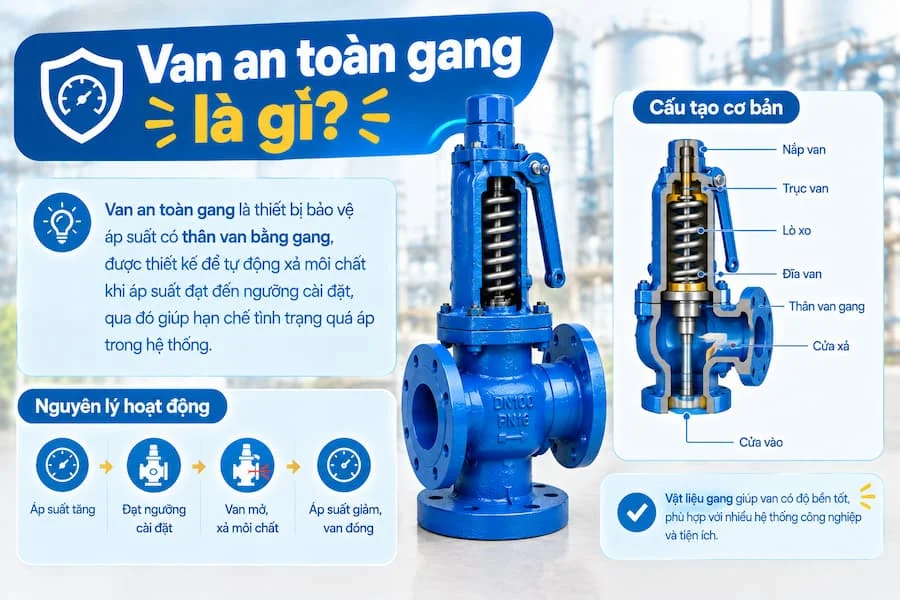 Tổng quan về van Gang an toàn