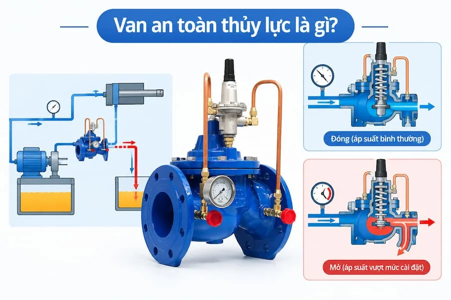 Van an toàn thủy lực là gì?