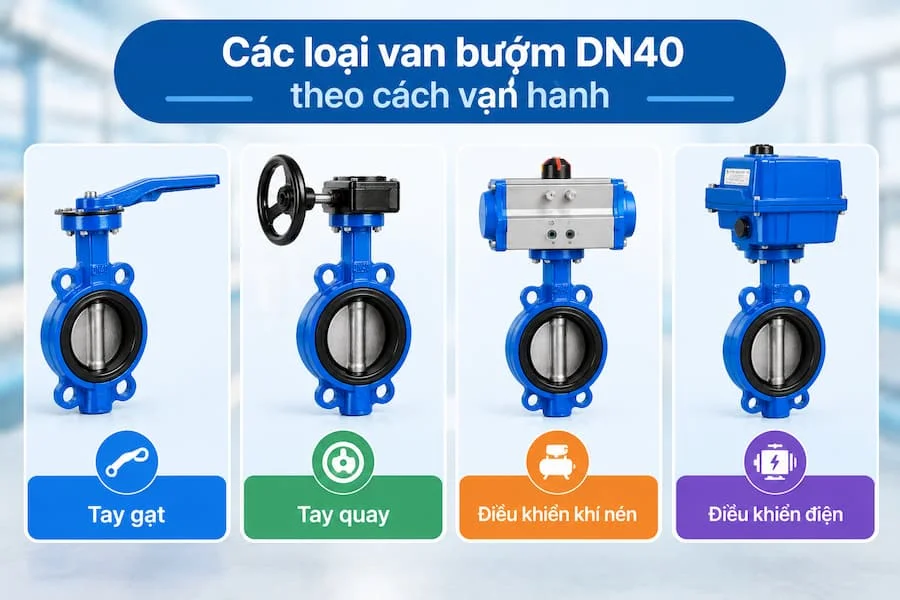 Các loại van bướm trên thị trường
