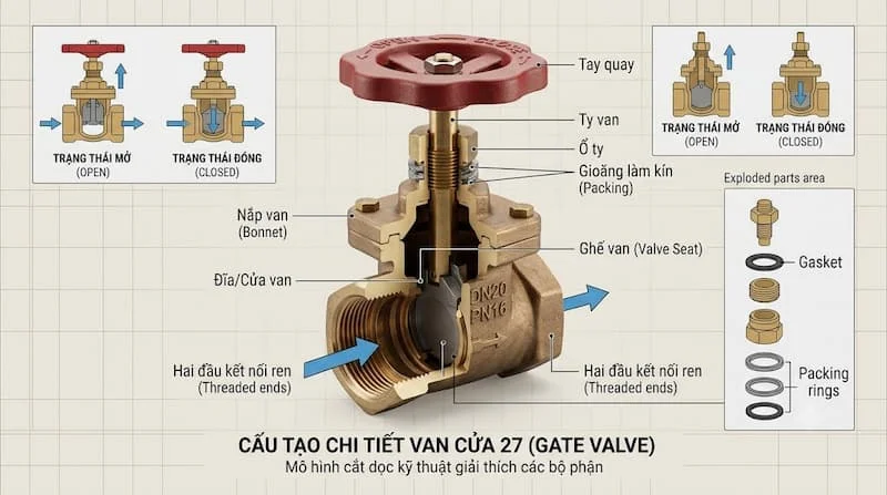 Ảnh cấu tạo van cửa 27