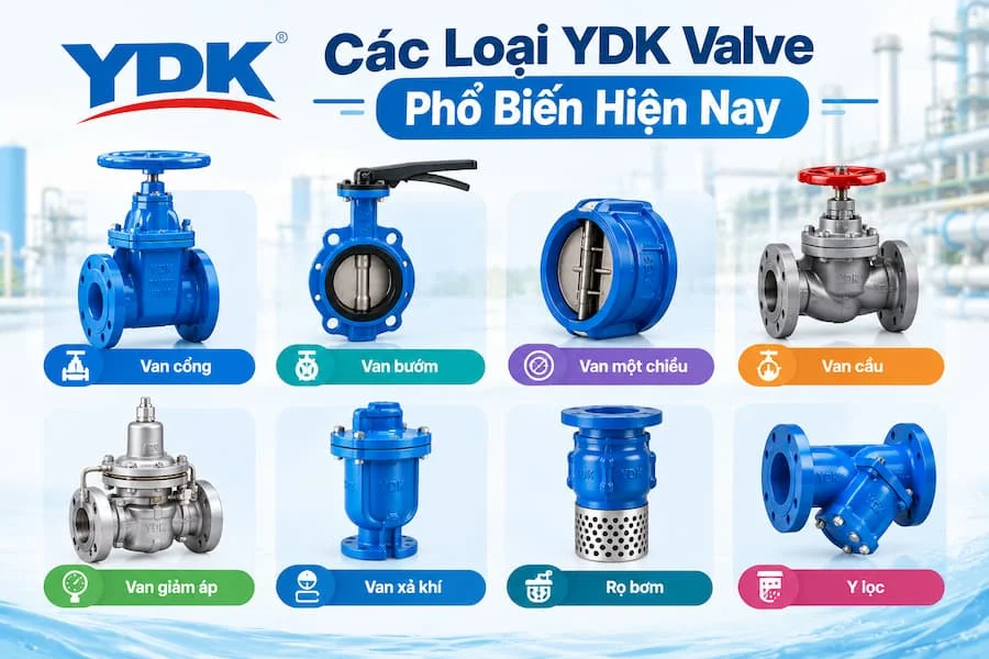 Các loại van nước YDK phổ biến hiện nay