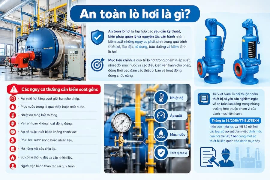 Giới thiệu van an toàn lò hơi