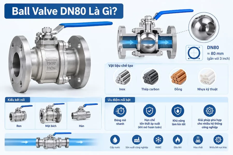 Ball Valve DN80 Là Gì?