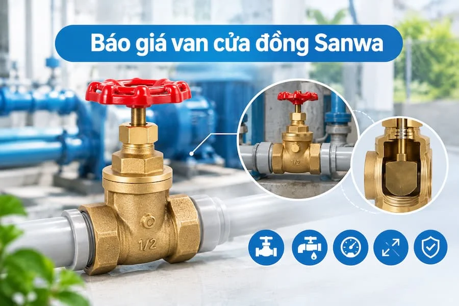 Báo giá van cửa đồng hiện nay