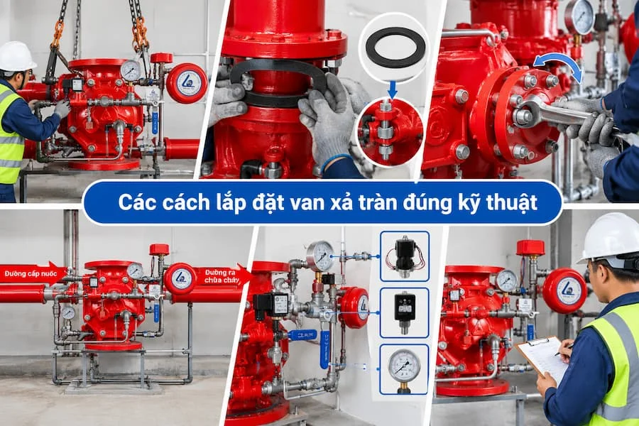 Hướng dẫn lắp đặt van tràn đúng cách