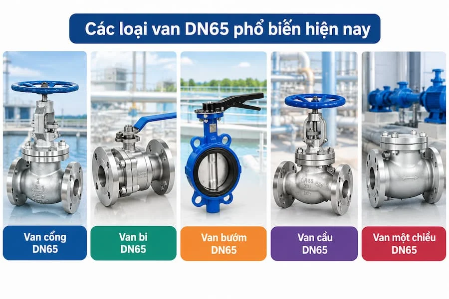 Các loại van phổ biến trên thị trường hiện nay