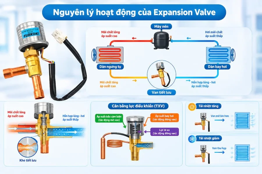 Nguyên lý hoạt động của van viết lưu