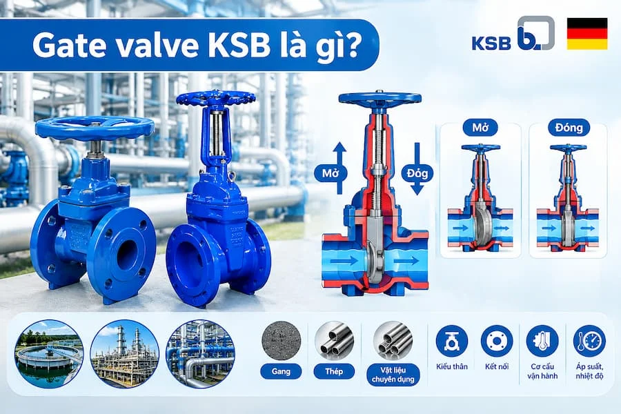 Tổng quan về sản phẩm van cổng KSB
