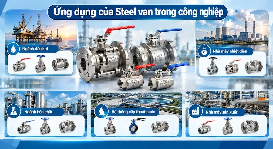 Ứng dụng steel van trong thực tế