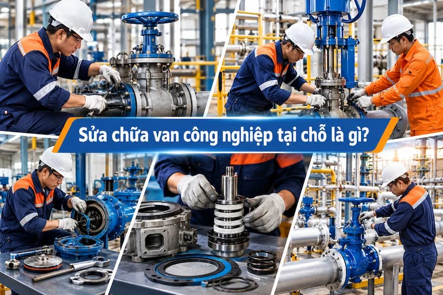 Sửa chữa van công nghiệp tại chỗ là gì?