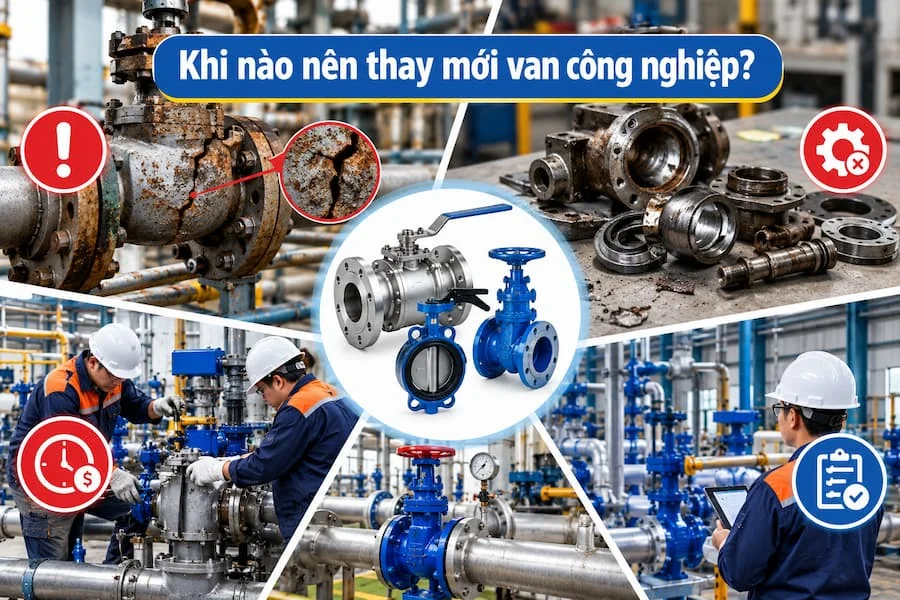 Những lúc cần thay van nước