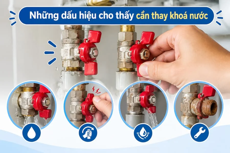 Những dấu hiệu cho biết bạn cần thay van nước
