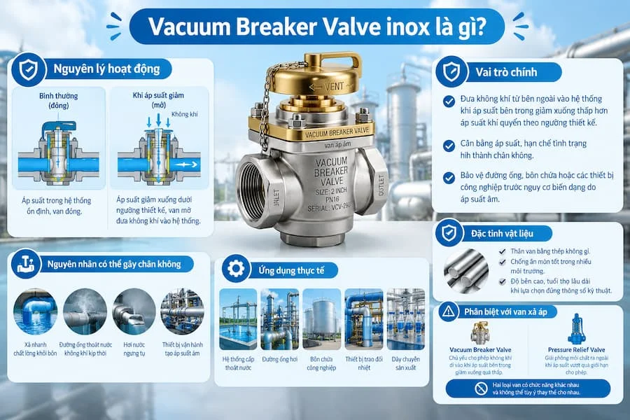 Vacuum Breaker Valve inox là gì?