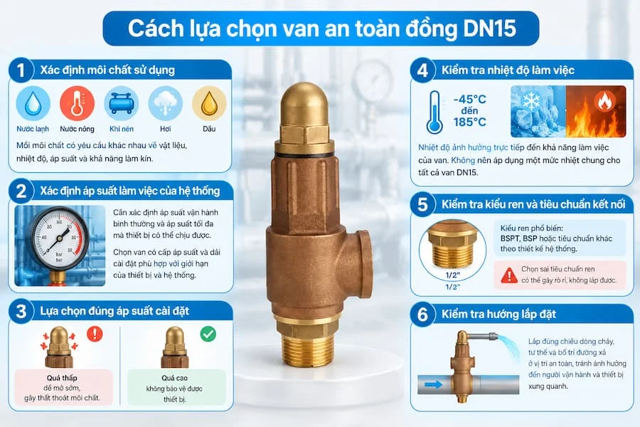 Hướng dẫn lựa chọn van đồng DN15