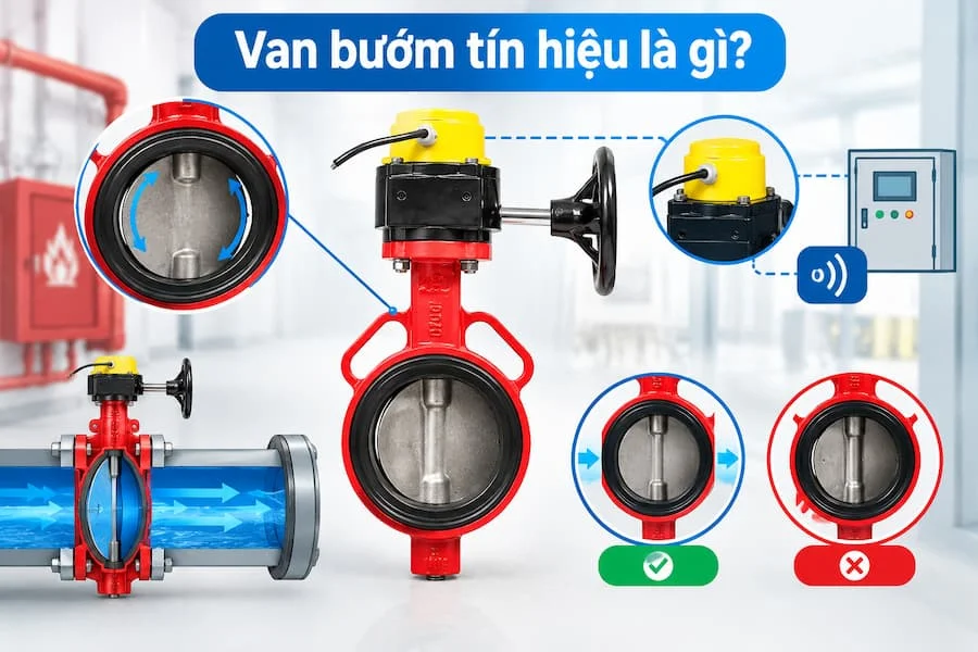 Tổng quan valve bướm tín hiệu PCCC