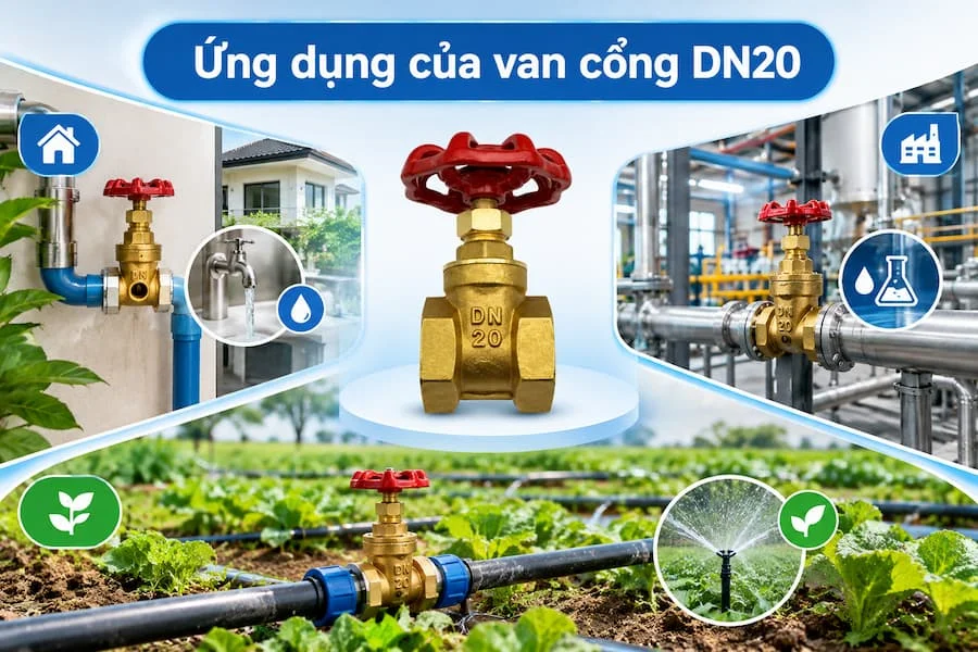 Ứng dụng của van cổng DN20