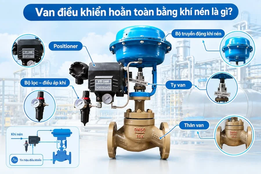 Giới thiệu valve điều khiển khí nén