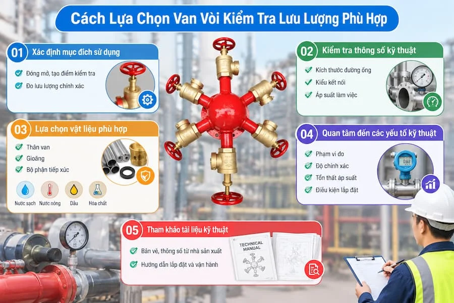 Cách lựa chọn van vòi phù hợp