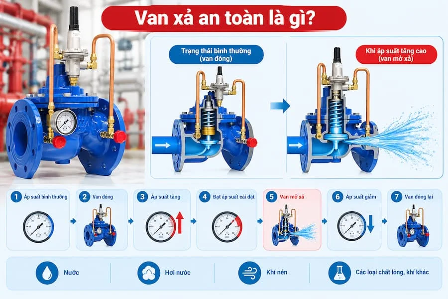 Giới thiệu valve xả an toàn