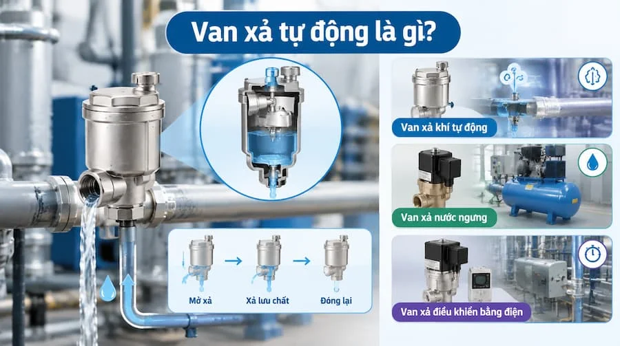 Giới thiệu van nước xả tự động